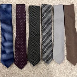 Stafford Men's Tie Collection - Navy, Burgundy, Black, Gray, Brown